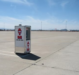 ATM machine representing emotional giving